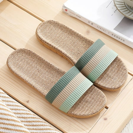 

〖Yilirongyumm〗 Green 37-38 Slippers For Women Slippers Slides Beach Slip Casual Indoor Home Fashion On Women s Shoes Women s Slipper
