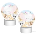 thumbnail image 2 of Salouo Cute Animals for Round Acrylic Night Light - Acrylic Sheets with LED Light Lamp Base - Decorative Night Lamp for Restaurant Bar Cafe Shop Room Decoration, 2 of 9