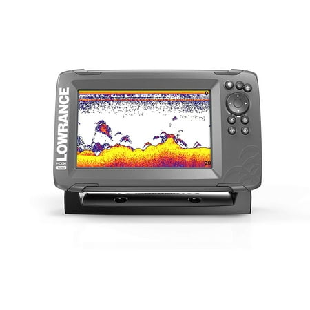 Lowrance 000-14020-001 HOOK-2 7X Fishfinder with GPS Plotter, SplitShot Transducer, DownScan Imaging, Autotuning Sonar & 7