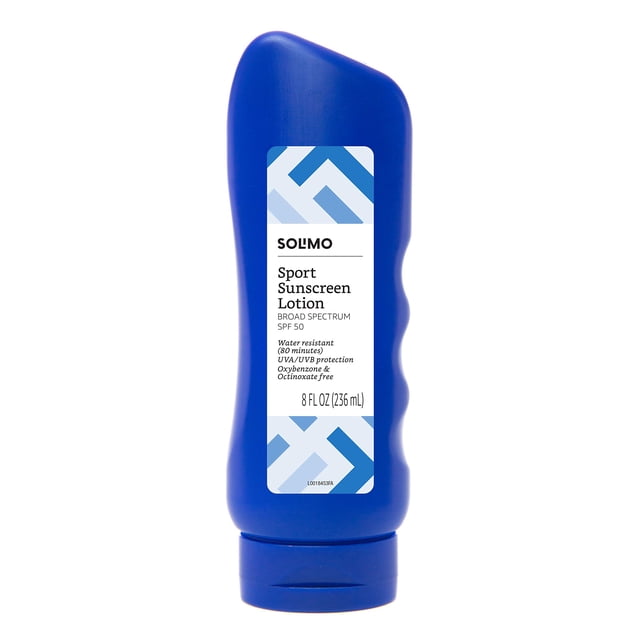 Loción de protección solar Solimo Sport SPF 50 240 ml de amplio espectro