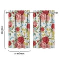 thumbnail image 4 of Kitchen Window Curtains over Sink Pioneer Small Window Treatment White Cafe Short Curtains for Bathroom Tier Drapes 27.5x39 Inch, 4 of 4