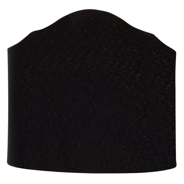 Black Silk 6 Inch Wall Sconce Shield Lamp Half Shade