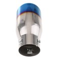 thumbnail image 2 of 76mm Diámetro de Montaje Tail Muffler Silenciador de Tubo de para Coches Automotriz Plata y azul, 2 of 7