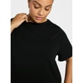 thumbnail image 5 of Terra & Sky Women's Plus Size Tier Tee Dress with Short Sleeves, Size 0X-5X, 5 of 5