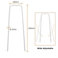 thumbnail image 2 of 30 estacas galvanizadas para jardín, grapas para césped en forma de U, pasadores de clavo de anclaje de Metal, estacas para cercas de césped WD.WDQZL Hogar, 2 of 5