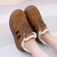 thumbnail image 5 of Women's Casual Shoes Retro Lined Warm Soft Sole Comfortable Walking Sneakers Versatile Fashion Footwear for Everyday Use, 5 of 9