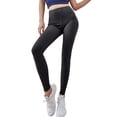 thumbnail image 2 of Celsior Cellulite Leggings No Front Seam Leggings Workout Yoga Pants Butt Lift Booty Workout Tights Slim Move Cellulite Leggings 3D Anti Cellulite Leggings for Women Skin-Friendly Black L, 2 of 7
