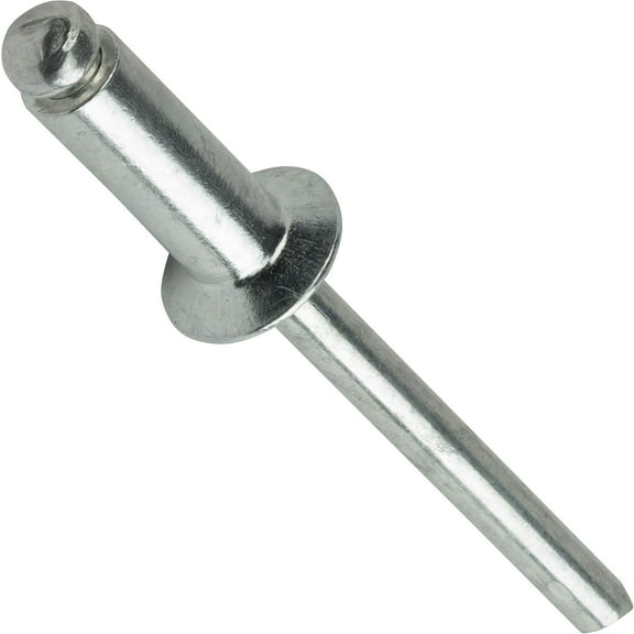 Fastenere Pop Rivets - 5/32" x 1/4" (100 pcs) Heavy Duty, Open-End, Aluminum, Dome-Head Blind Rivets, Corrosion-Resistant & High Shear Strength, 5-4 Gap .188" - .250"