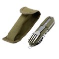 thumbnail image 2 of Xingzhi Outdoor Camping Picnicking Folding Tableware Pocket foldable tableware Tool Foldable Portable Spoon Fork Stainless Steel, 2 of 9