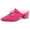 Hot Pink, variant on Women's Pointed Toe Heeled Mules Knit Stretchy Pointed Toe Heels Sandals on Dress Pumps Sandals Slides for Business and Daily Wear Black 6