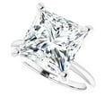 thumbnail image 5 of 2 Carat Princess Lab Grown Diamond Engagement Ring Solitaire 14k Gold, 5 of 5