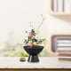 thumbnail image 5 of Maceta de cerámica, accesorio floral, contenedor multifuncional para arreglos florales. Negro y porta pines, 5 of 8