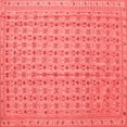 thumbnail image 1 of Ahgly Company Indoor Square Abstract Red Contemporary Area Rugs, 7' Square, 1 of 4