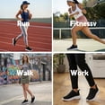 thumbnail image 5 of CZV Women's Breathable Mesh Walking Shoes, Lightweight Casual Sneakers, Comfortable Running Shoes for Gym, Work, Daily Wear and Travel.White&black&black, 5 of 8