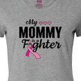 thumbnail image 4 of Inktastic Breast Cancer Awareness My Mommy is a Fighter Women's T-Shirt, 4 of 5