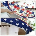 thumbnail image 6 of 4th of July Round Fitted Tablecloth with Elastic Edge,Water-Resistant Picnic Patriotic Independence Memorial Day Table Cover for 48-52" Found Tables Red White Blue Table Cloth for Outdoor,Patio, 6 of 6