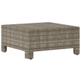 thumbnail image 3 of vidaXL Patio Footrest with Cushion Gray Poly Rattan, 3 of 8