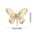 thumbnail image 3 of NWOKYZGH 1Pc Butterfly Clips Christmas Ornaments Small Cute Christmas Tree Decorations for Indoor Outdoor Unique Holiday Decor Christmas Party Home Decorations, 3 of 6