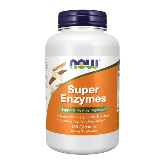 NOW Supplements, Super Enzymes, Formulated with Bromelain, Ox Bile, and Pancreatin, 180 Capsules