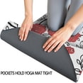 thumbnail image 3 of Pioneer Flower Floral Print Pattern Hot Yoga Mat Towel Non Slip for Hot Yoga - Quick-Drying Yoga Mat Cover with 4 Corner Pockets with Travel Bag - Hot Yoga Towel Non Slip 74"x26", 3 of 6