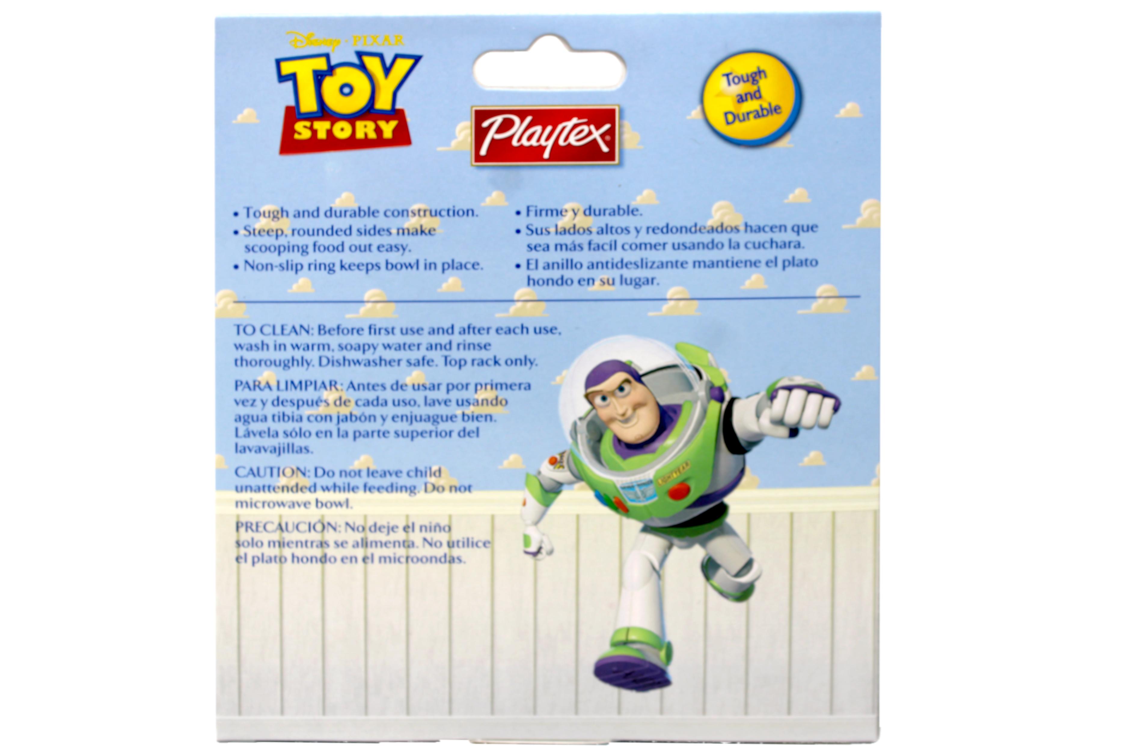 Playtex Toy Story Bowl,Steep sides for easy scooping, BPA Free, Designs May Vary