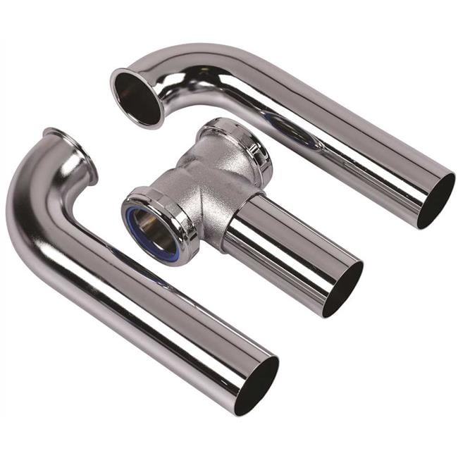 Oatey 123A-1 1.5 in. Center Outlet Waste Elbow, Chrome