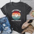 thumbnail image 2 of Gibobby Playera Corte clásico para Mujer Mujeres Casual Impresión Mangas Cuello Redondo Camiseta Suelta Blusa Tops(Gris oscuro,XL), 2 of 4