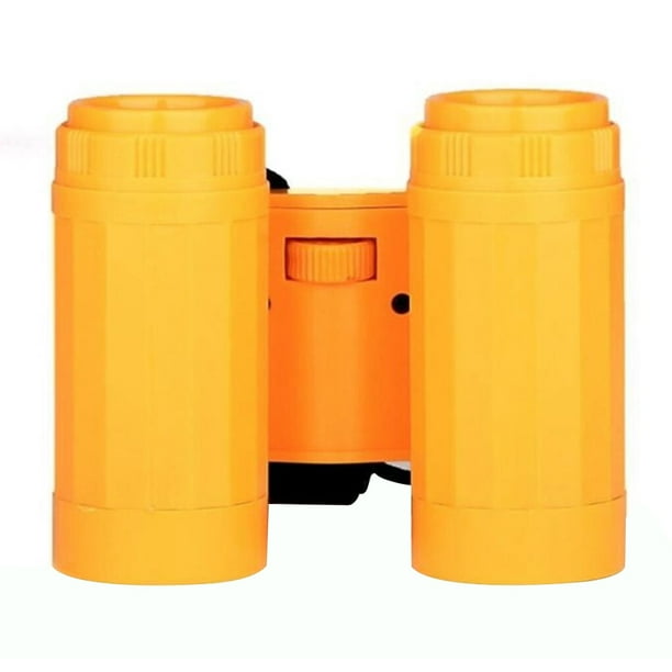 Binoculares Eigraketly Telescopio portátil plegable para niños 2.5x aumento color amarillo