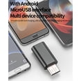 thumbnail image 5 of USB C Female to Micro USB Male Charger Adapter(3Pack)Type C Cable Power Charging Port Transfer Connector Android Converter Compatible for Samsung S6 S7 edge+ Active Note4 Note5 Accessories Conversion, 5 of 7