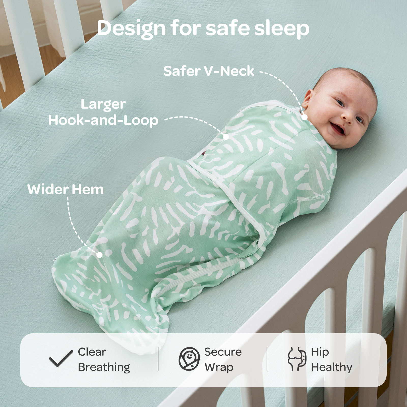 Momcozy Swaddles for Newborns,Quiet Fastner Suitable for Infant 0-3 Months,New-Parent-Friendly,Reduce Startle Reflex,Boys Girls,2-pack,Bravery