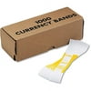 Self-Adhesive Currency Straps Yellow $1000 in $10 Bills 1000 Bands/Box