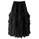 thumbnail image 1 of Falda de Malla para las Mujeres Ruffle Irregular Hem Estilo Verano Casual Beach Party, 1 of 5