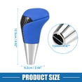 thumbnail image 4 of Perilla de palanca de cambios de transmisión automática Unique Bargains para Toyota Yaris R 2016 2018 piel sintética perforada color azul, 4 of 6