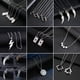 thumbnail image 2 of Collar De Cadena Cubana De Acero Inoxidable Hip Hop Punk Color Plata Lobo Colmillo De Póquer Vikingo Colgante Para Hombres (No Tarnish), 2 of 4