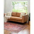 thumbnail image 5 of Unique Loom Timeless Collection Area Rug - Simon (7' 6" x 10' 6" Rectangle Red/Teal), 5 of 7