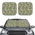 thumbnail image 2 of Fotbe Tropical Plants Green Juego de 2 Piezas de Parasoles para Parabrisas | Bloqueador Solar para Auto | Accesorios Plegables para Protección Solar Interior-Medium, 2 of 6