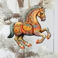 thumbnail image 6 of Carousel Horse Wooden Ornaments by G. Debrekht - Christmas Decor - 8100193-3, 6 of 8