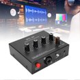 thumbnail image 4 of Microphone Preamp Mic Gain Booster 48V Power Supply Mic Pre Amp for Dynamic Condenser XLR 3.5mm 6.35mm Inputs Outputs With XLR Cable, 4 of 4