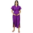 thumbnail image 7 of Bimba Cotton Kaftan Delivery Gown Wear Front & Back Buttons Caftan With Belt, 7 of 7