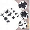 thumbnail image 3 of 54 piezas de 9 estilos de aleación de electroforesis, dijes negros con forma de murciélago, gato, araña, sombrero, ala, telaraña, colgantes góticos para pendientes, collares y bisutería., 3 of 6