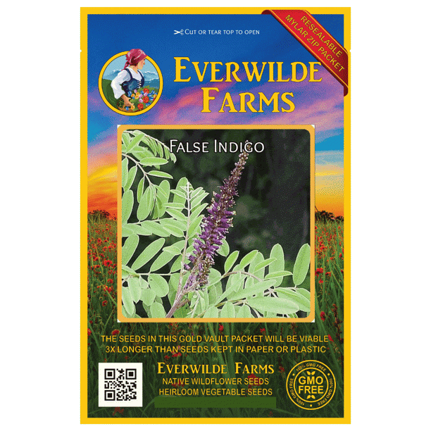 Everwilde Farms 200 False Indigo Native Wildflower Seeds Gold Vault