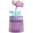 thumbnail image 1 of Generic Mini Humidifier with Flower Motif, Portable and Quiet, Two Spray Modes for Bedroom and Bedside Table, Purple, 1 of 7