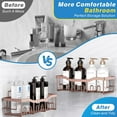 thumbnail image 5 of Shower Caddy 5 Pack,Adhesive Shower Organizer for Bathroom Storage&Home Decor&Kitchen,No Drilling,Large Capacity,Rustproof Stainless Steel Bathroom Organizer,Shower Shelves for Inside Shower, 5 of 7