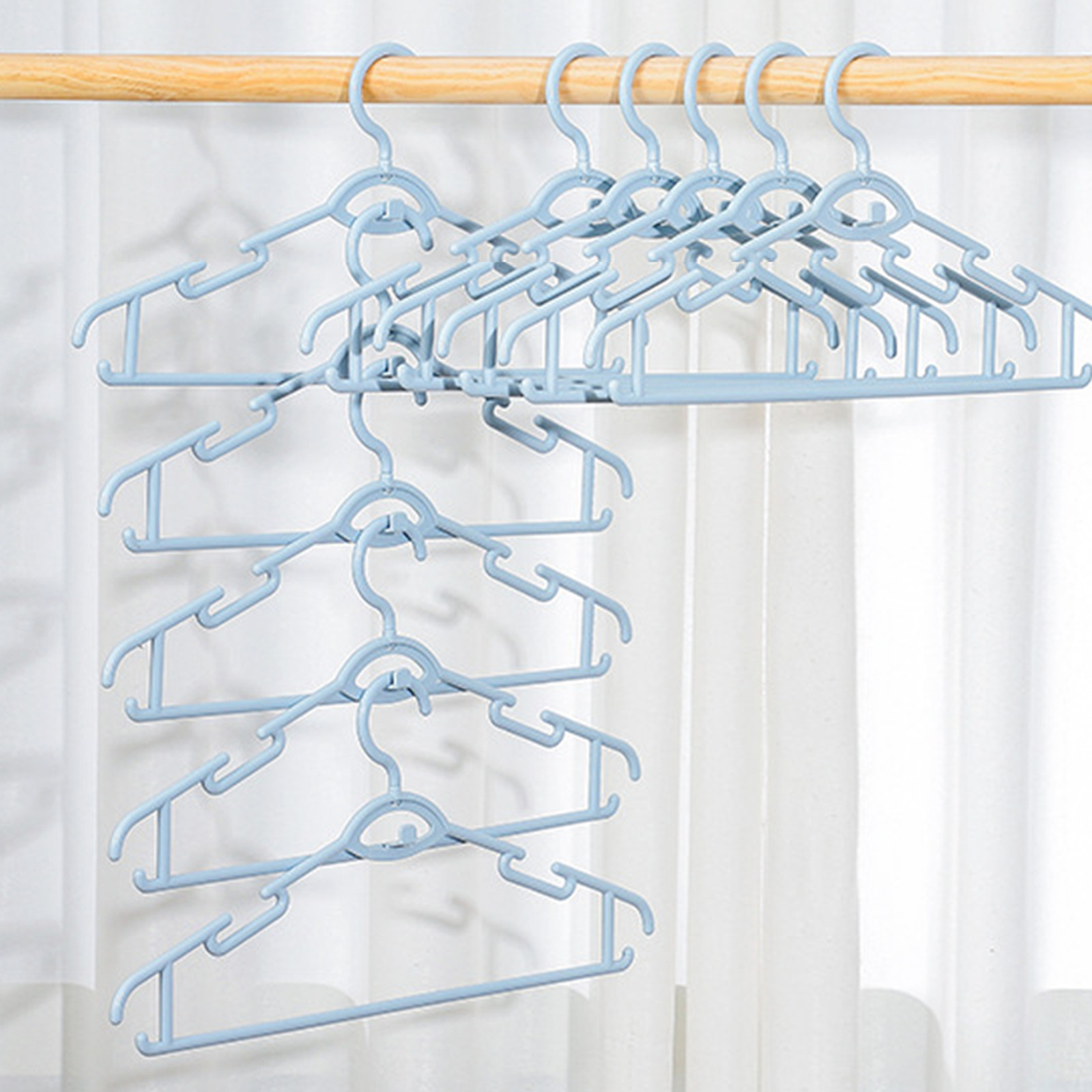 10 Pcs Clothes Drying Rack Dry And Wet Plastic Clothes Rack Adult