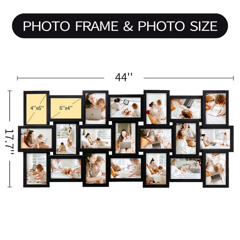 Minimalist Black 4x6 4-Photo Collage Frame – Tammy's Elegant Frames