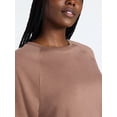 thumbnail image 4 of Joyspun Women's French Terry Lounge Sleep Short Sleeve Top and Shorts Set, 2-Piece, Sizes XS-3X, 4 of 5