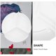 thumbnail image 2 of Paleta de plástico de 3 piezas para mezclar acuarelas, color blanco, ideal para pintores profesionales y aficionados, ideal para mezclar colores., 2 of 6