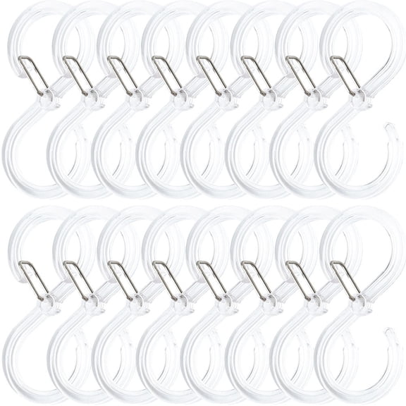 AURARMLET 16Pcs Transparent Purse and Backpack Hooks for Home Use Sleek Modern Design