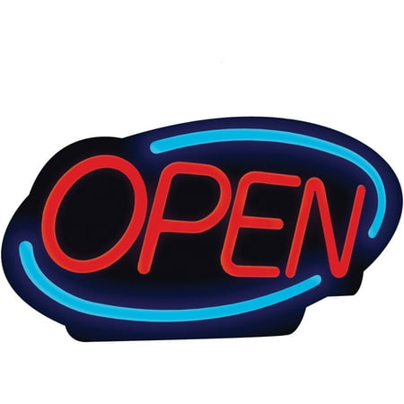 - Royal Sovereign, RSIRSB1340E, LED Open Business Sign, 1 Each, Red Lettering,Blue