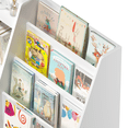 thumbnail image 3 of PAPROOS Kids Bookshelf and Toy Storage Organizer, Bookcase with Front-Facing Book Display, Kids Bookcase with Storage Shelves for Playroom, Nursery, Bedroom, White, 3 of 9